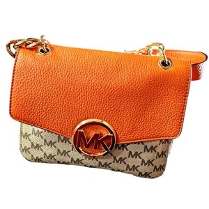 Limited edition pure leather Michael Kors day bag